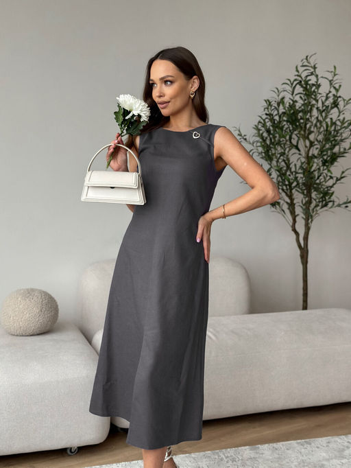 Платье DilanaVIP 1994 графит - Dilana vip фото 2