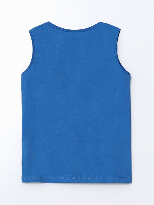 Bisiklet Yaka BABY SHARK Bask?l? Erkek ?ocuk Atlet