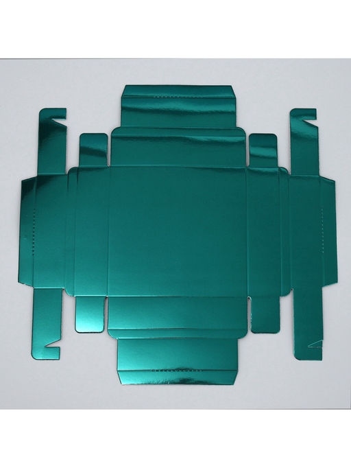 Цена за 5 шт. Коробка для конфет, кондитерская упаковка, 9 ячеек, «Изумрудная», 14.7×14.7×3.5 см