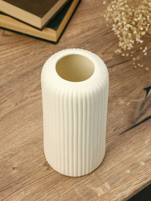 Ваза для цветов «Флоранс классик», 20×9.5×7 см, керамика, белая