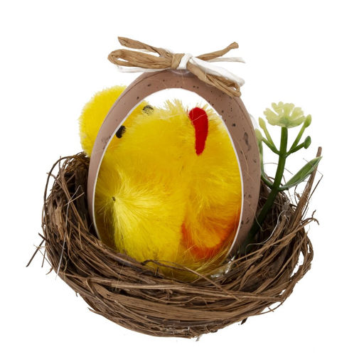 Набор из 2-х изделий декоративных "Гнездо пасхальное" (5,5*5), L11 W6 H6 см