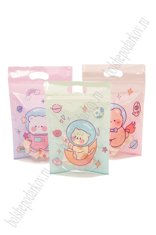 Пакет 15,5*22,5*3,5 см (50 шт) SF-8099, микс №4 - Больше подарков фото 7