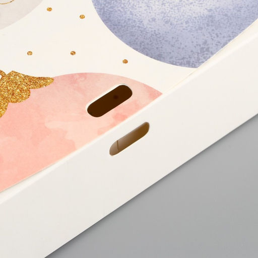 Коробка подарочная новогодняя складная двухсторонняя «Новогодние шары», 20 х 18 х 5 см, Новый год