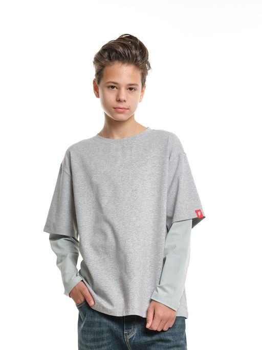 Лонгслив для мальчика с подзорным рукавом 22-0228 - Mini maxi фото 10