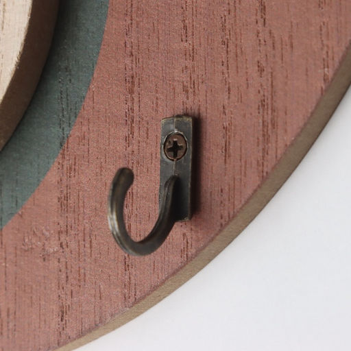 Настенные крючки декоративные Абстракция. Половина круга и круг, дерево, 1.5?19?23.5 см