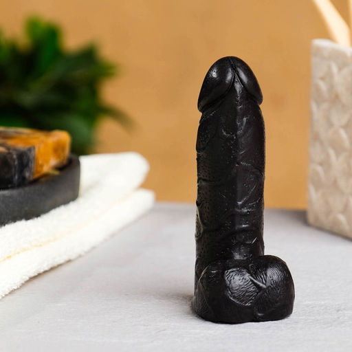 Цена за 2 шт. Фигурное мыло "Фаворит" черный, 11см, 85г