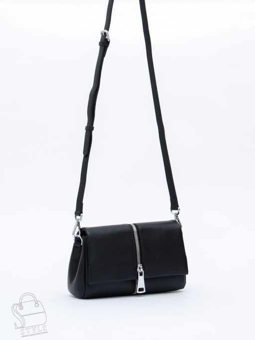 Сумка женская кожаная 1143TH black Polina&Eiterou  в Новосибирске