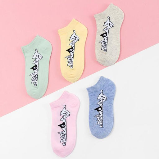 Носки женские KAFTAN Meow, набор 5 пар, размер 35-38