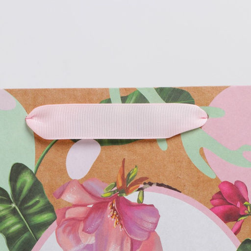 Цена за 2 шт. Пакет подарочный крафтовый, упаковка, Нежность, M 26?30?9 см