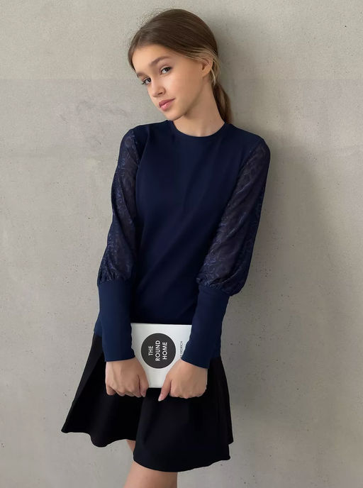 CRB wear/CWJG 63600-20 Джемпер для девочки,белый/Ex.Cherubino  фото 17