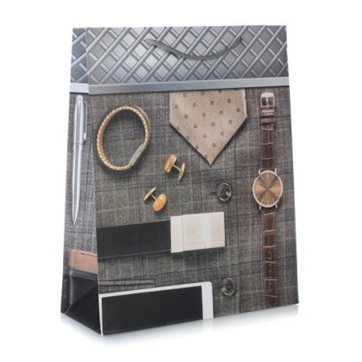 Цена за 12 шт. Пакет подарочный 26x32x10 23 февраля / 24813M /уп 12/480/ - Галеонтрейд фото 5