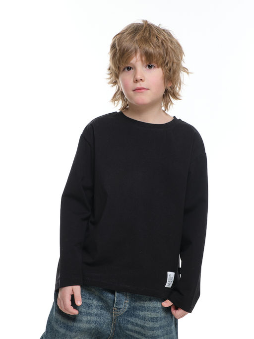 Базовый лонгслив для мальчика 22-6007 белый - Mini maxi фото 56