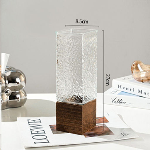 Ваза для цветов 27 см с основанием / WRD-177 /уп 20/ без и/уп