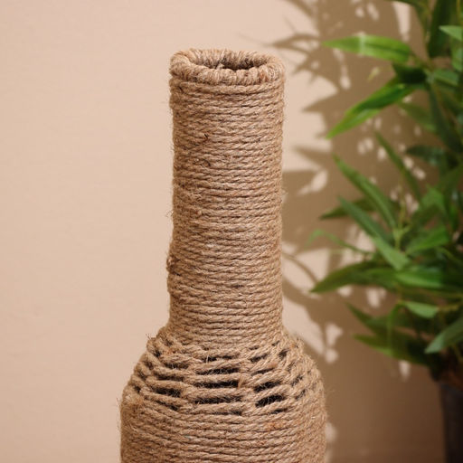 Ваза напольная, 15×15×60 см, плетёная