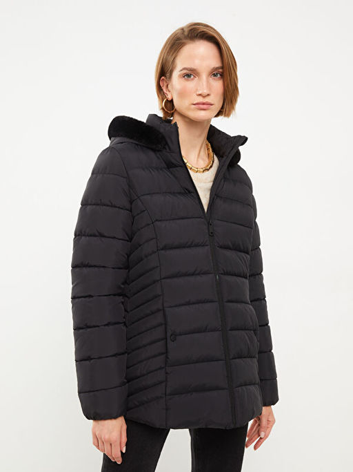 Kad?n Kap??onlu D?z ?i?me Mont - Waikiki фото 3