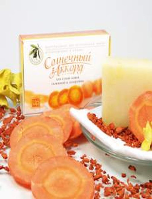 Мыло косметическое натуральное "Солнечый аккорд" гипоаллергенное 85 г