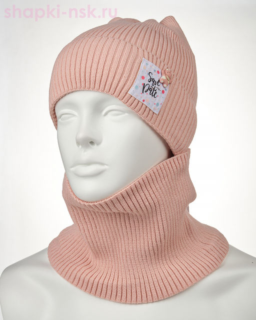 03-48-E Комплект флис (колпак+снуд) (46-50)