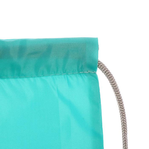 Мешок для обуви 420 х 340 мм, Стандарт СДС-2, (мягкий полиэстер, плотность 210 D), мятный, серебристый шнурок - Calligrata фото 4