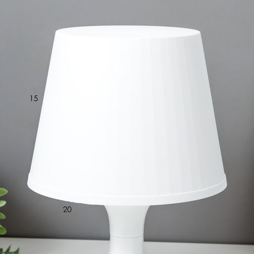 Лампа настольная RISALUX 1340001, E14, 15 Вт, белая, 19.5×28 см