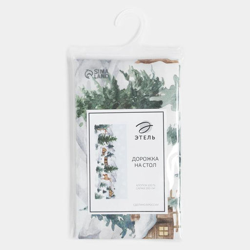 Дорожка новогодняя на стол Этель Forest animals 30?70  5 см, 100% хл, саржа 190 г/м?