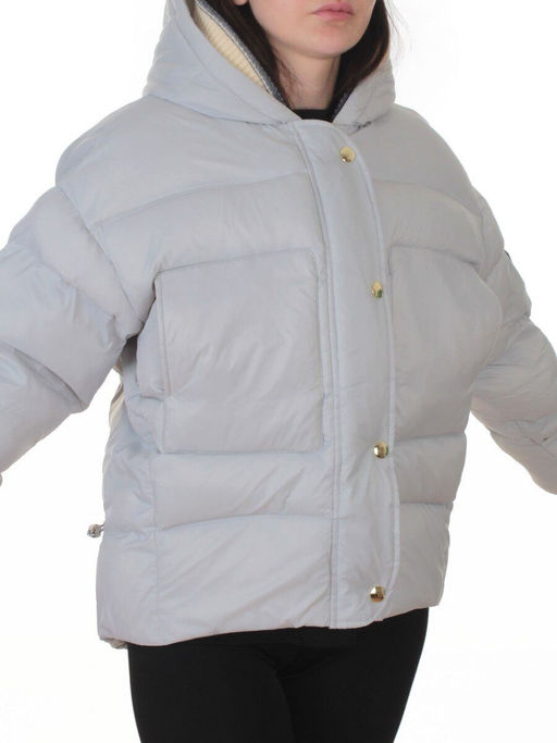 PE23-1 GRAY/LT. BLUE Куртка зимняя женская (150 гр. холлофайбер)