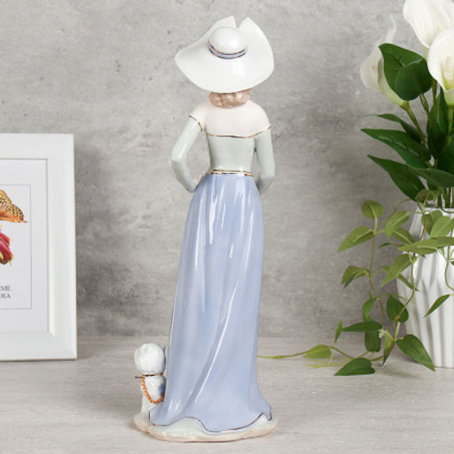 Статуэтка Дама с собакой 37 см / HW-16 /уп 12/ - ГалеонТрейд фото 2