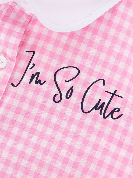 Платье в клетку UD 6117 розовый - Mini maxi фото 4