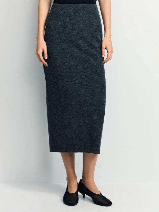 Трикотажная юбка миди / Zarina  фото 2