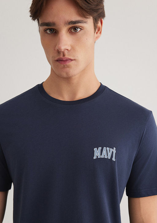 Mavi Logo Bask?l? Lacivert Tisort  фото 5