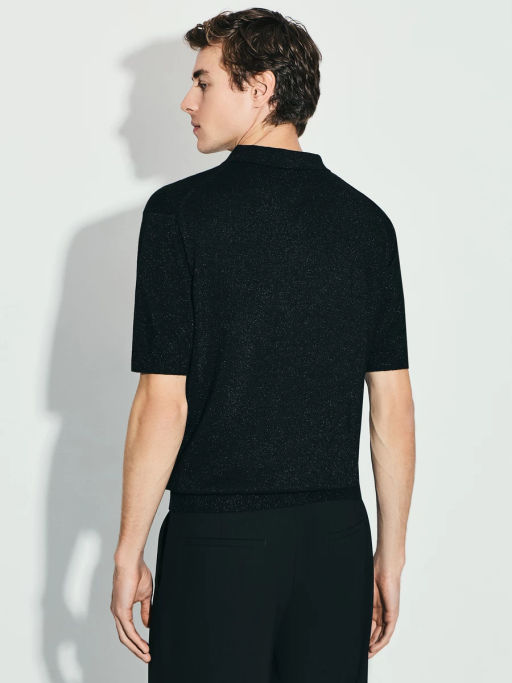 Джемпер поло с металлизированной нитью / Zarina