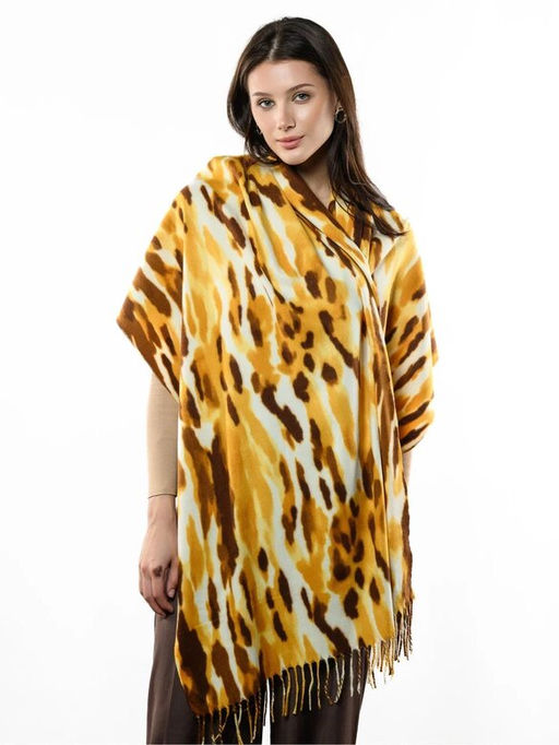Яркий палантин с анималистичным принтом - Pretty mania фото 9