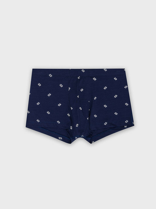 Цена за 2 штуки! Трусы боксеры мужские синие с узором - Mark formelle фото 7