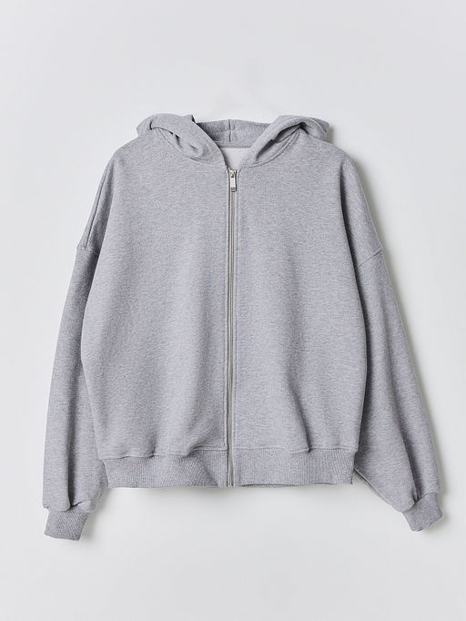 Толстовка женская серая на молнии - Mark formelle фото 5