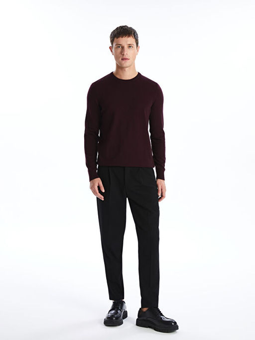 Bisiklet Yaka Erkek Triko Kazak