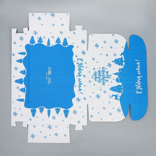 Коробка сборная Снежный город, белый, 27 х 21 х 9 см - Дарите счастье фото 7