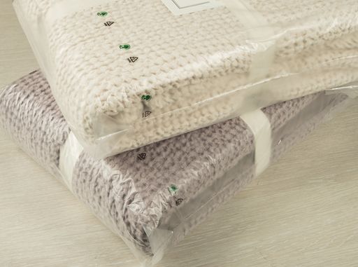 19с126-ШР/у./л.с.уп. 180*160 Плед "Зефир" цв. 1482 фиолетовый