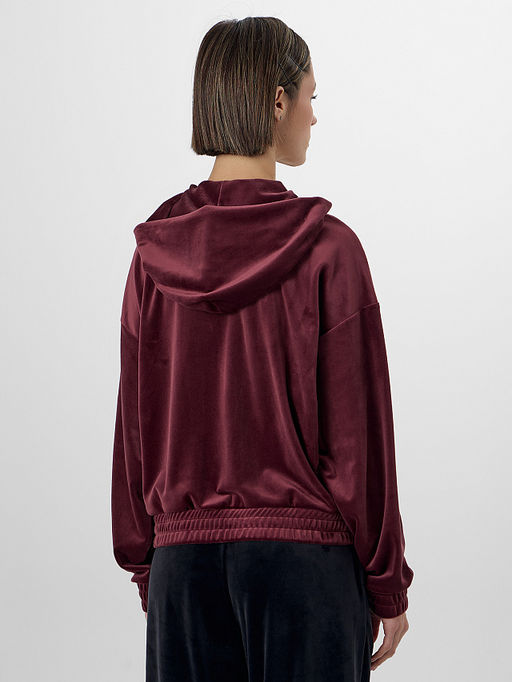 Толстовка женская велюровая бордовая - Mark formelle фото 2