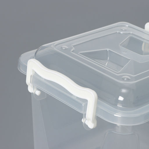 Контейнер для хранения Альтернатива, 4 л, 19.5×19.5×17.5 см, с крышкой, пластик, прозрачный