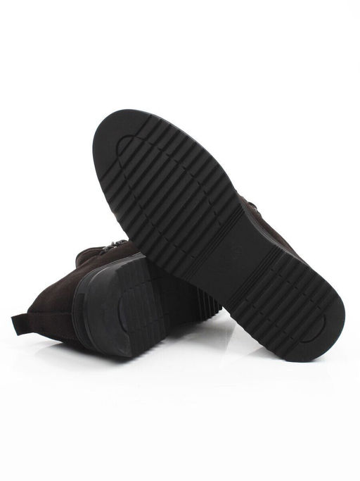 05-1829A-8-F55 DK.BROWN Полуботинки демисезонные мужские (натуральная замша)