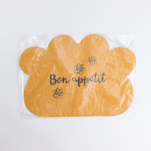 Коврик под миску форменный Лапка, 39 х 30 см, желтый - Пушистое счастье фото 5