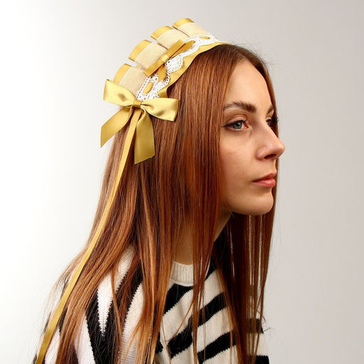 Карнавальная повязка Лолита, золотая