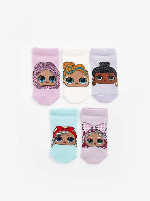 LOL Surprise OMG Lisansl? K?z ?ocuk Patik ?orap 5li