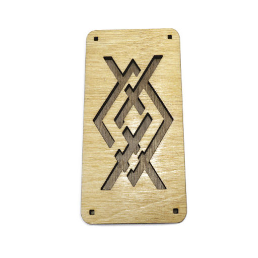 Подставка под благовония из кедра с символом Купало - Сандаловый дом фото 2