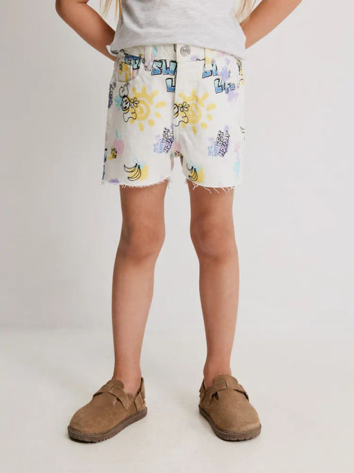 ACOOLA / Шорты джинсовые детские для девочек Gloom набивка