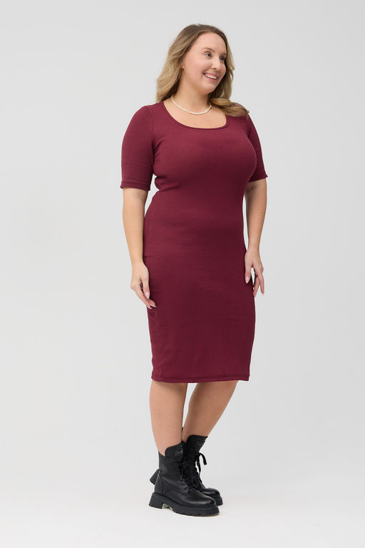 Платье из трикотажа кашкорсе с лайкрой - Solo mio фото 3