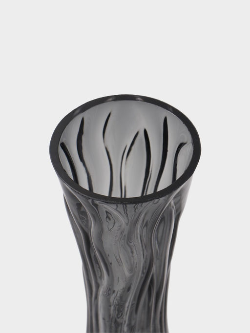 Ваза «Пэйва», 25×10 см, стекло, серая