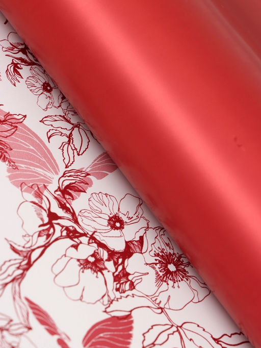 Цена за 20 шт. Пленка для цветов и букетов «Романтичные моменты», белый винный, 57×57 см