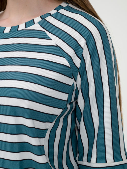 Свитшот трикотажный темно бирюзовый - Odis фото 10