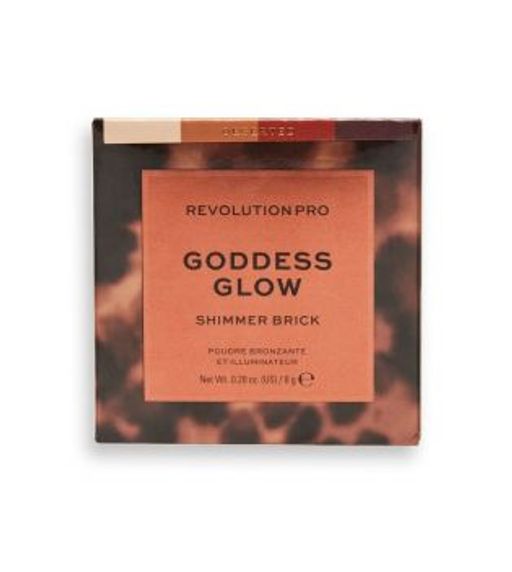 Revolution PRO Хайлайтер и бронзер Goddess Glow Shimmer Brick, Deserted  фото 3