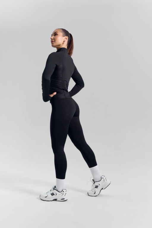 Рашгард Basic Black черный с длинным рукавом